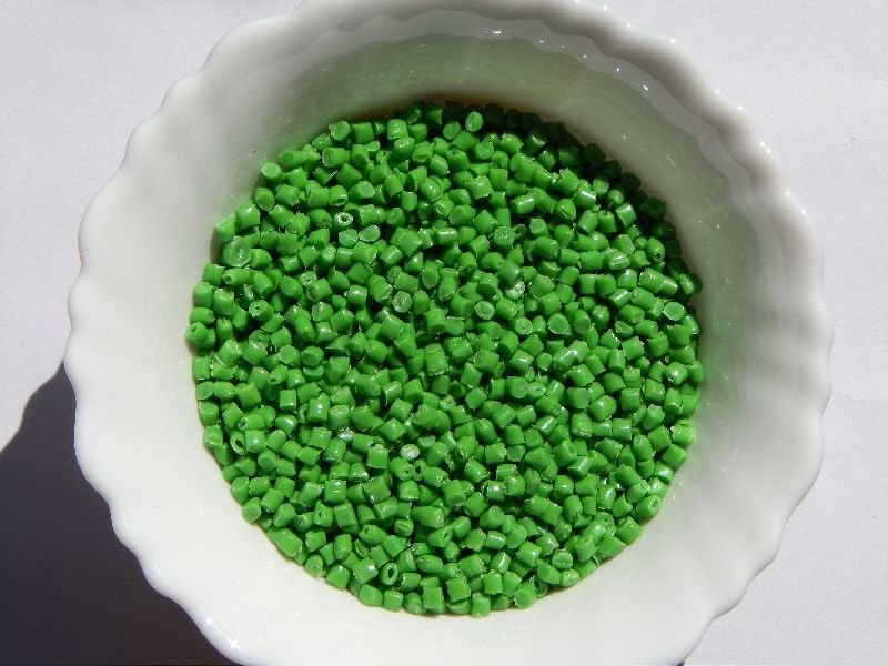 Green HDPE Cap Granules